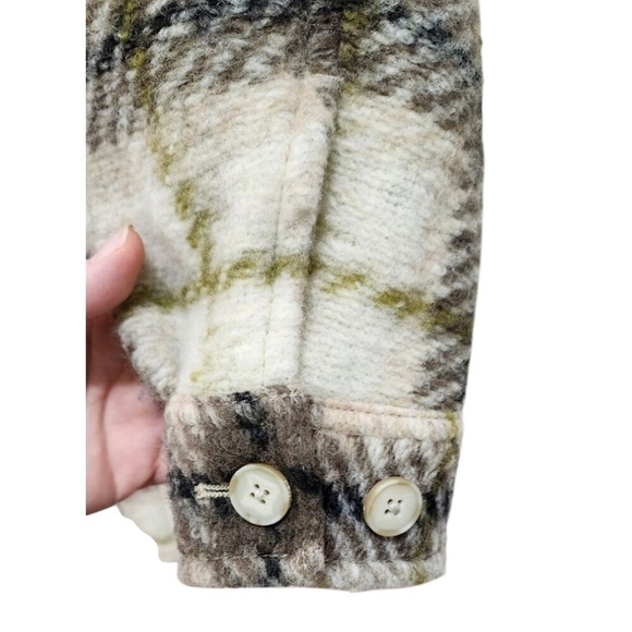 Wilfred Free Aritzia Plaid Wool Blend The Ganna Long Shacket Womens Small - Picture 9 of 16